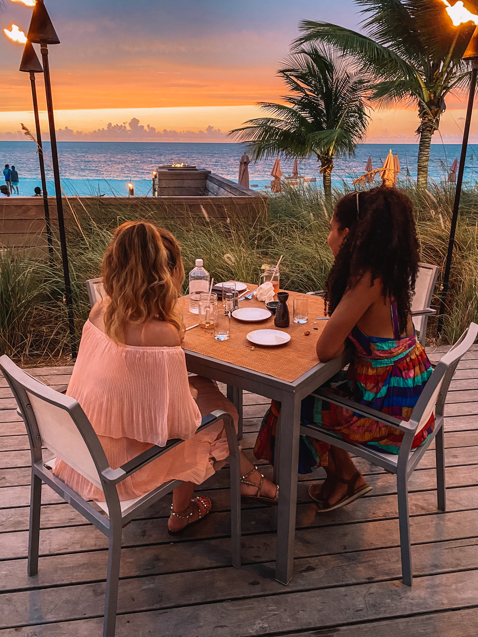 Turks and Caicos Solana Restaurant sunset