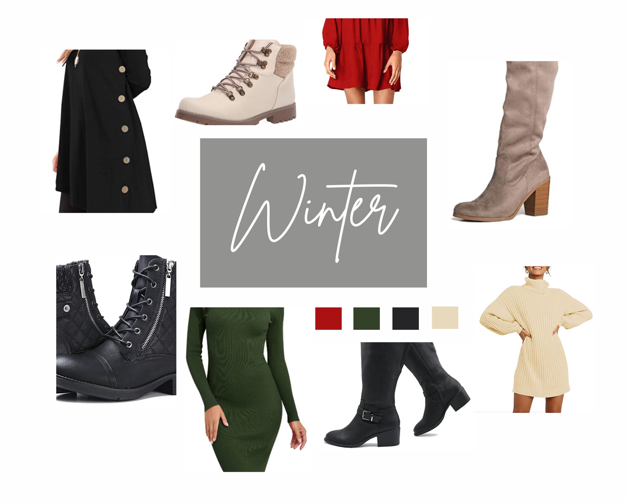 Winter dresses with boots