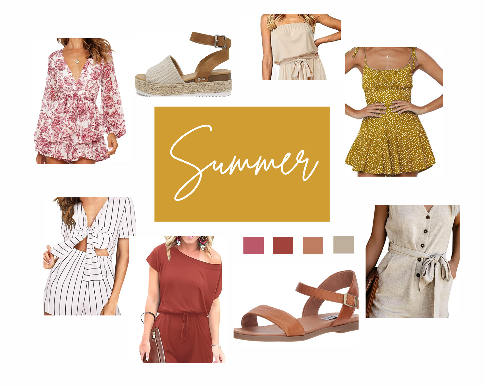 rompers with sandals