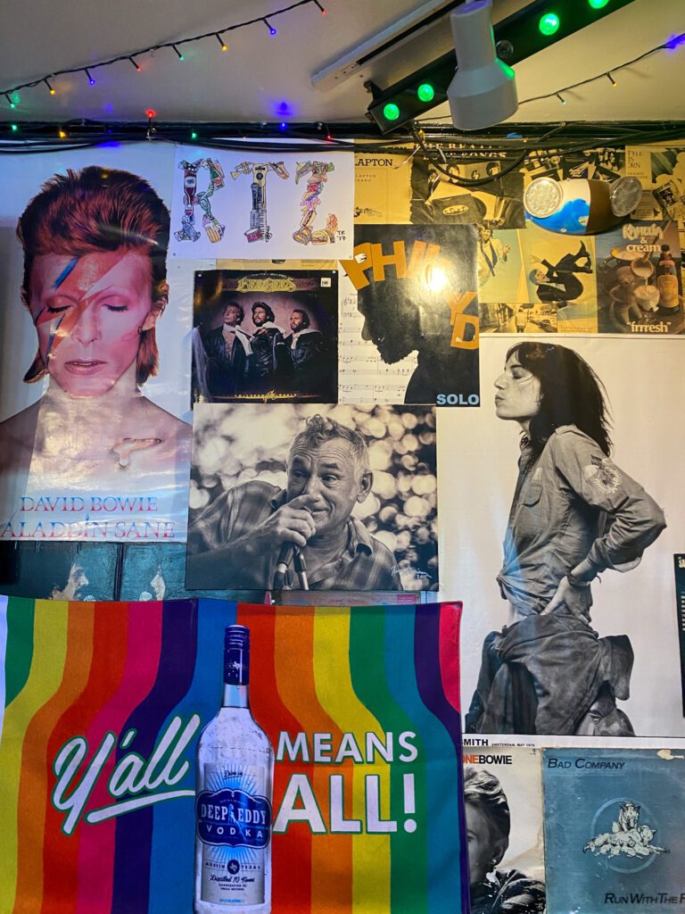 The Ritz MV Dive Bar poster wall